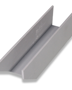 U-profile PVC 35x169 f/side cover in partition